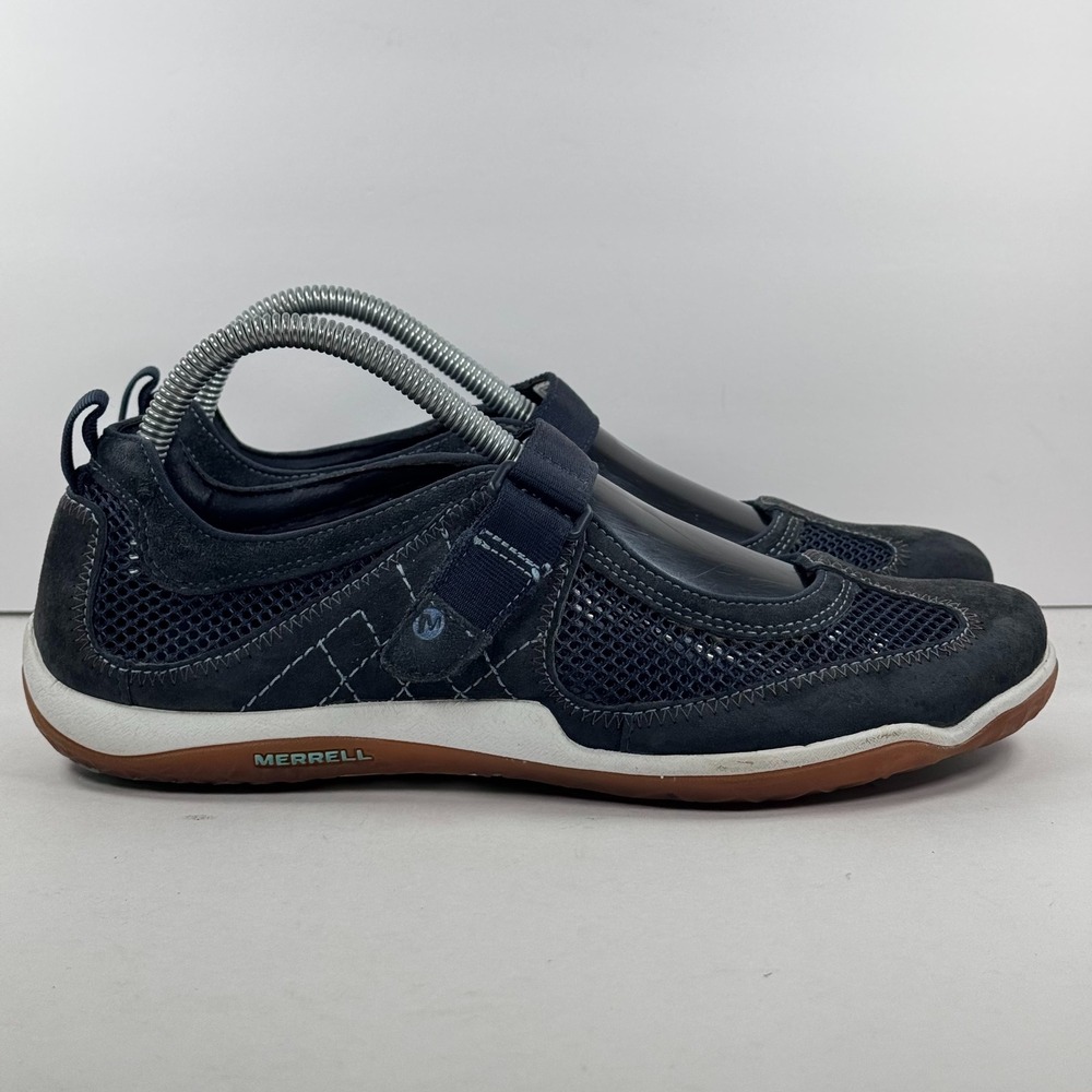Merrell Lorelei Emme Navy Suede Mesh Mary Jane Walking Shoes Womens 9 J88866